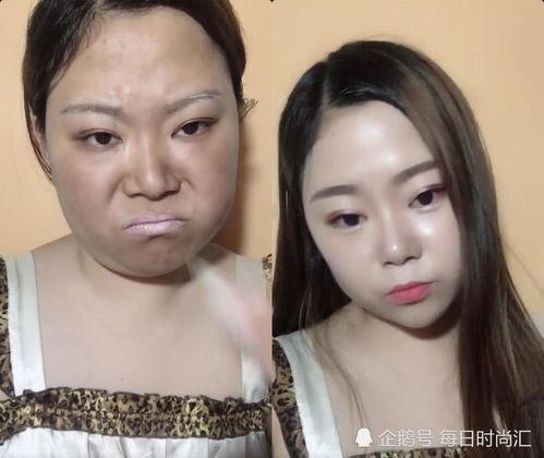 网红化妆前后对比,揭秘美丽蜕变之路